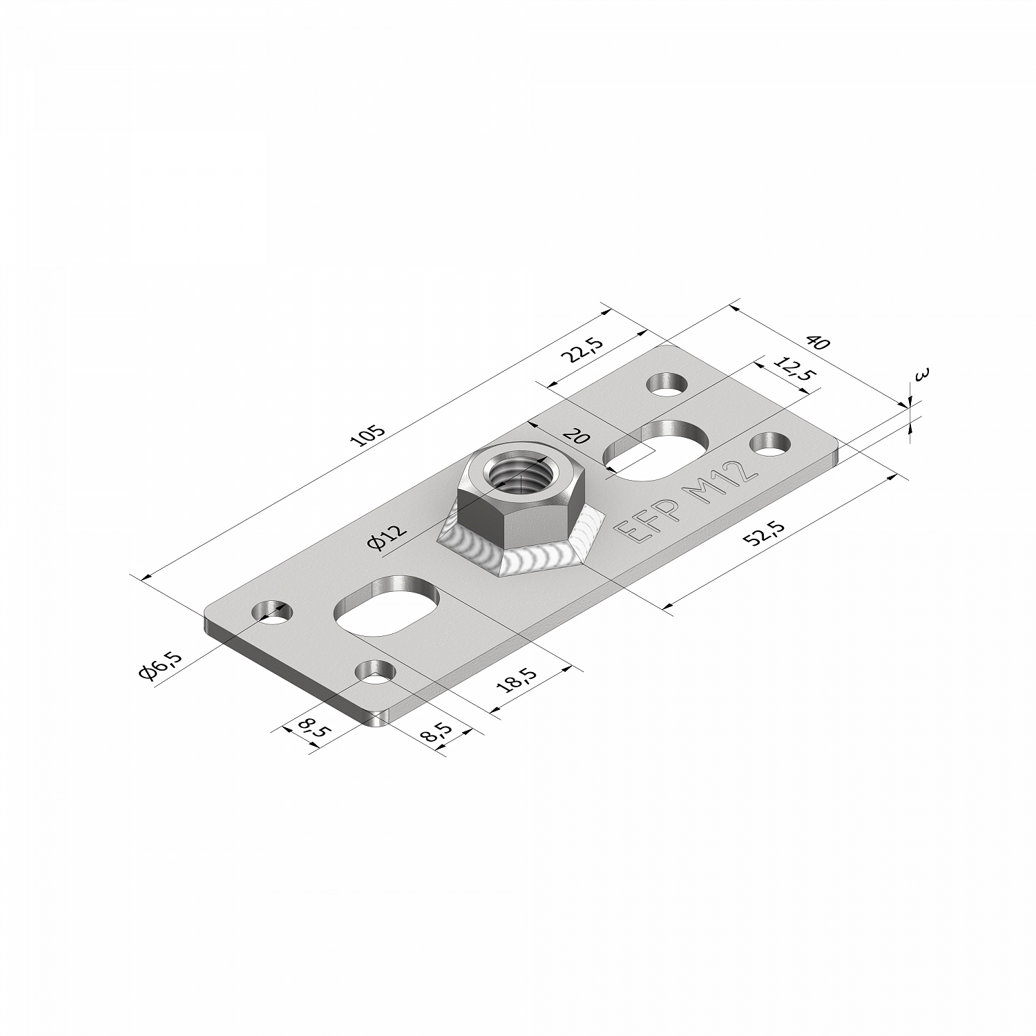 Пластина опорная анкерная EFP